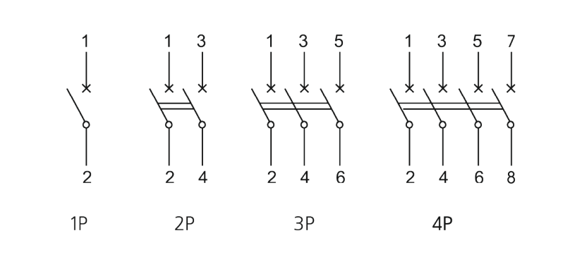 Схема подключения Выключатели нагрузки BH32